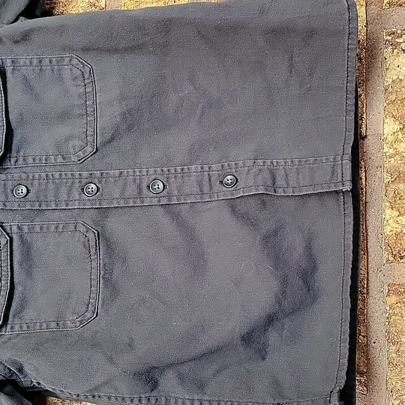 Old Navy Kids Charcoal Button Down Shirt Size 5 - Picture 6 of 7